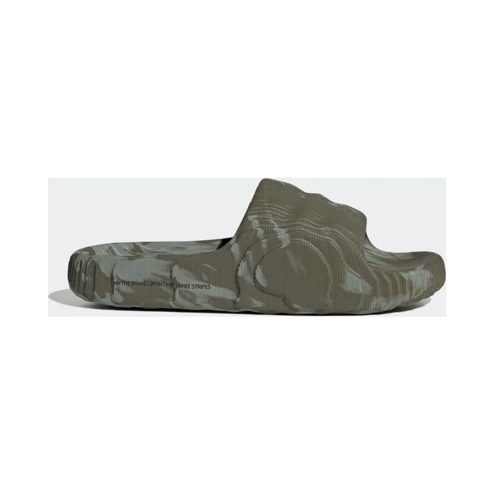 adidas Adilette 22 Slides Olive Strata Silver Green (HP6517)