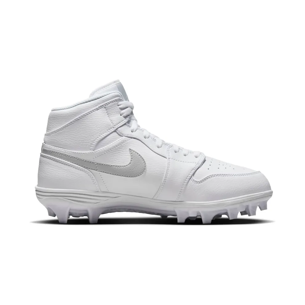 Jordan 1 Mid TD Cleat White Grey Fog (FJ6805-101)