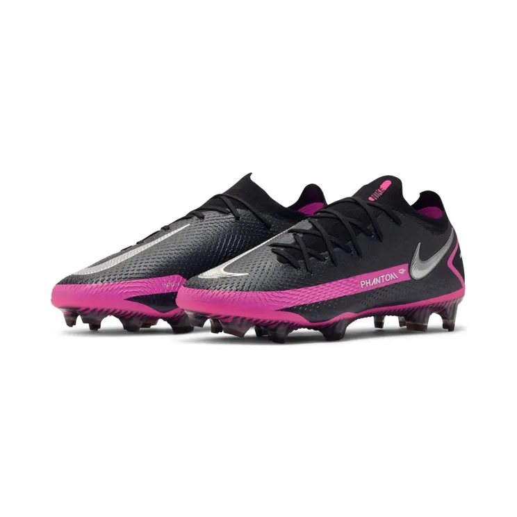 Nike Phantom GT Elite FG “Black / Pink Blast / Metallic Silver” (CK8439-006)