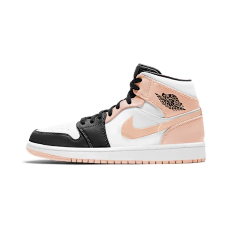 Air Jordan 1 Mid Crimson Tint “White / Black / Arctic Orange” (554724-133)