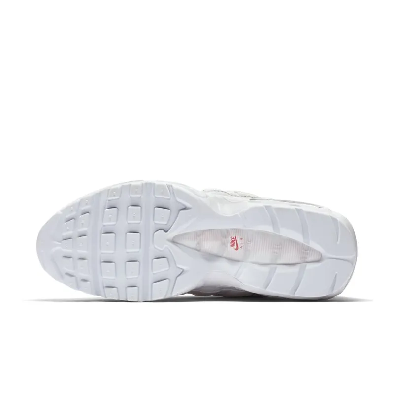 Nike Air Max 95 Triple White (Rainbow Borders) (W) White/White-White (AQ4138-100)