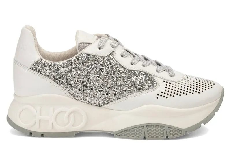 Jimmy Choo Rylie Sneaker White Silver Crystal (RYLIE NAPPA)