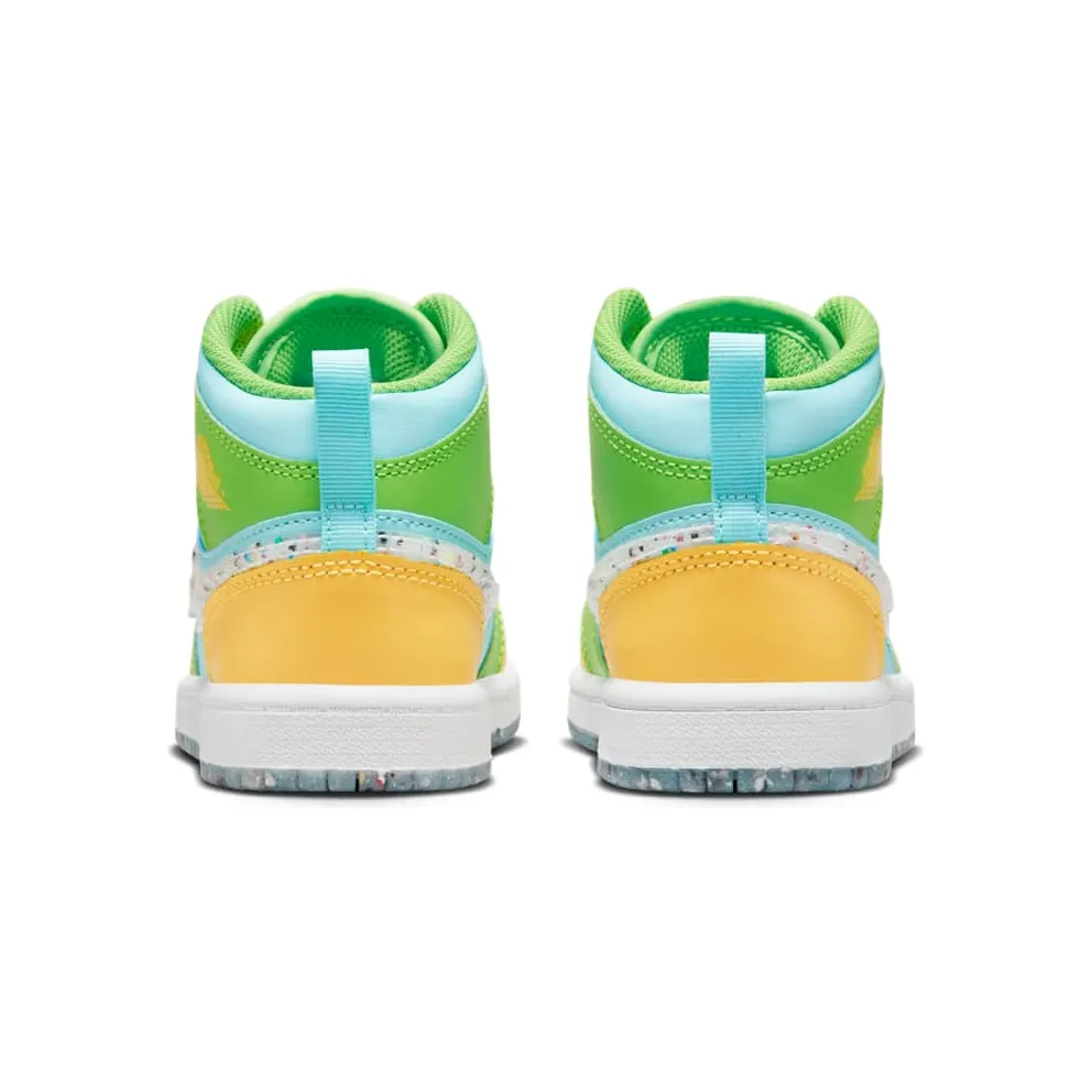 Jordan 1 Mid SE Glacier Ice Citron Pulse Action Green White (DX4370-400)
