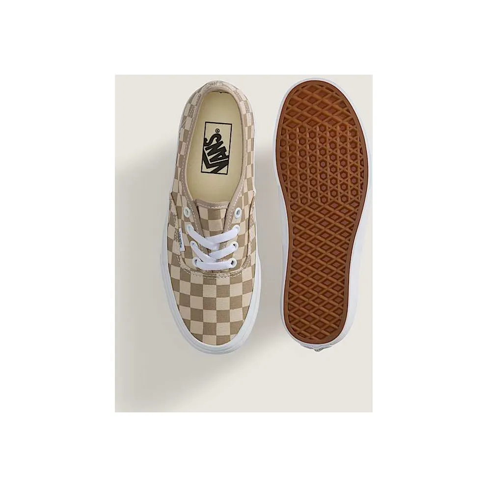 Vans Authentic Checkerboard Aluminum Grey Oatmeal Beige (VN000EAD5EC)