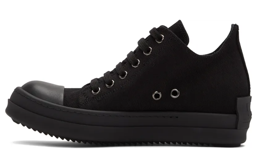 Rick Owens Drkshdw Orange License Plate Low Sneakers (DU01B7802 DMEH1) (3)