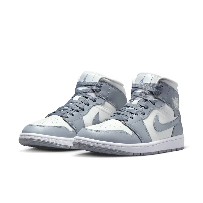 Nike Air Jordan 1 Mid Stealth Grey White (W) (BQ6472-115)