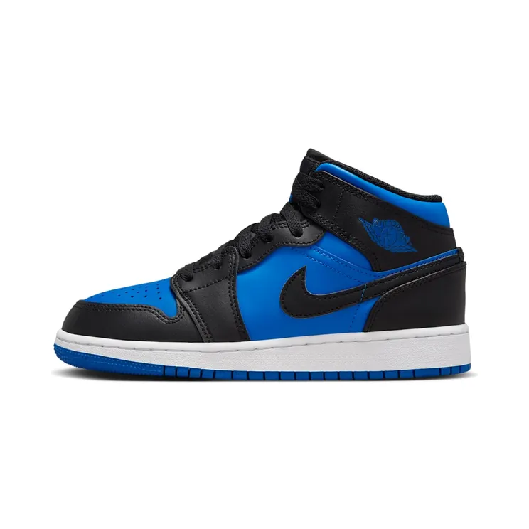 Air Jordan 1 Mid GS Varsity “Black / White / Royal Blue” (DQ8423-042)