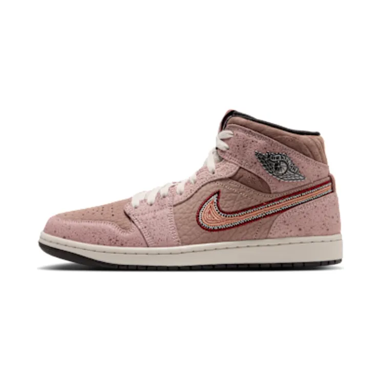 Air Jordan 1 Mid – Dia de Los Muertos – “Desert Dust / Particle Beige / Light Orewood Brown / Terra Blush” (IZ4718-283)