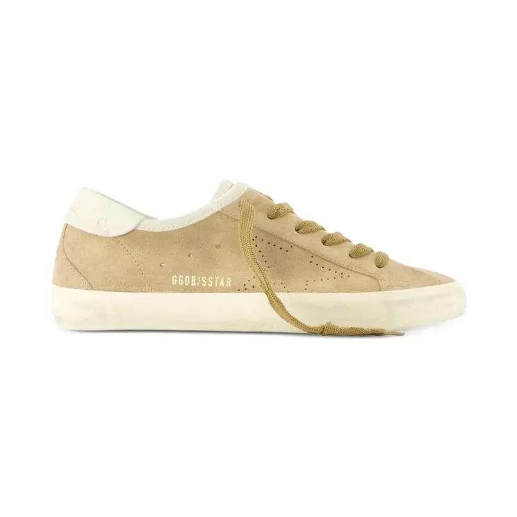 Golden Goose Super-Star Sneakers aus Wildleder – Nude (GWF01077F008593)