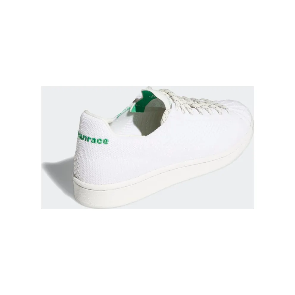 adidas Pharrell Williams Primeknit Superstar Core White / Core White / Vivid Green (GX0194)