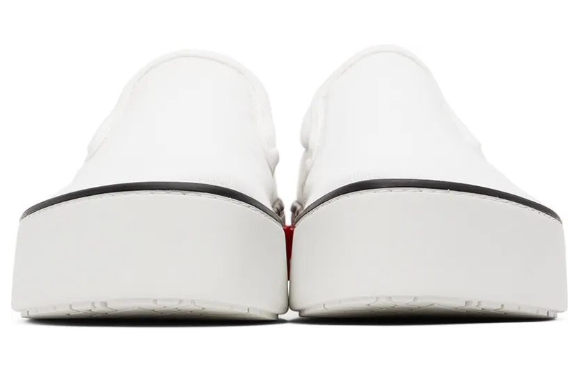 Marni White Canvas Slip-on Sneakers (SNZU009603 P3571) (2)
