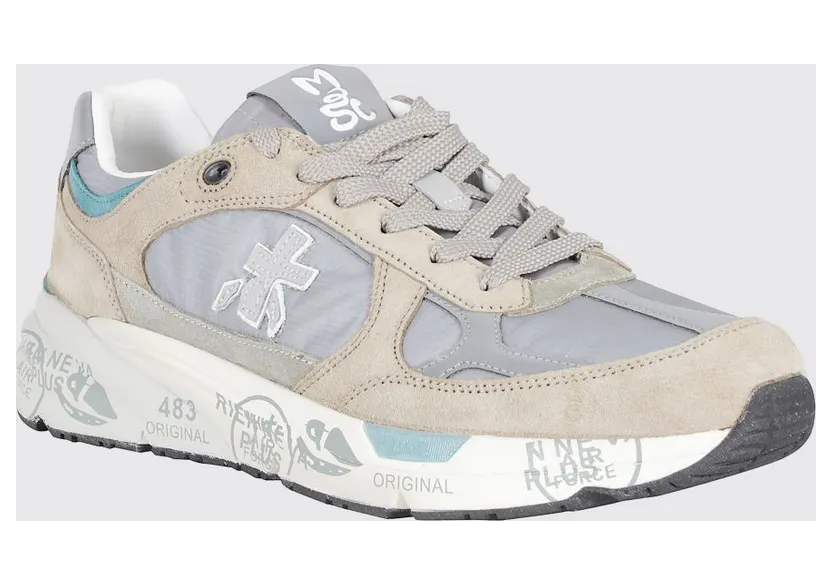 Premiata Mase Suede and Canvas Sneakers Navy (MASE258023)