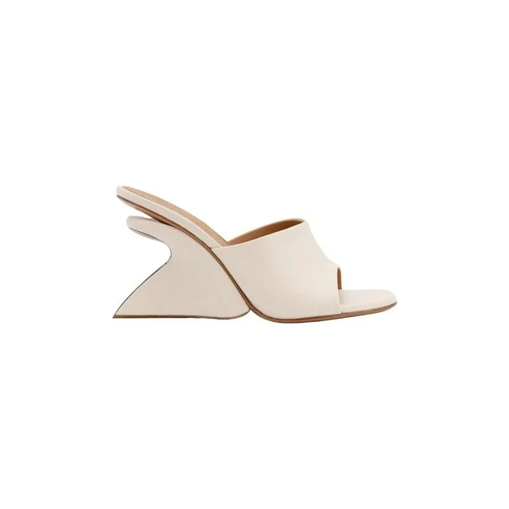 OFF-WHITE Jug Wedge Mule White (OWIJ042S24LEA0010303)