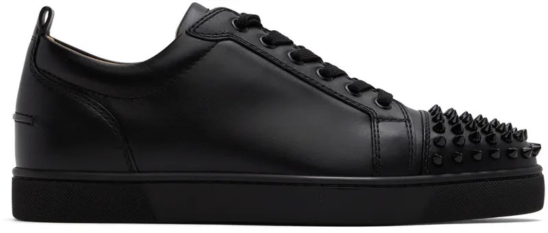 Christian Louboutin Black Louis Junior Spikes (1130573)