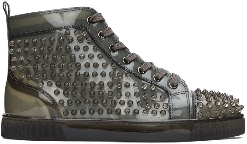 Christian Louboutin Gray Louix Ray High-Top (1220864)
