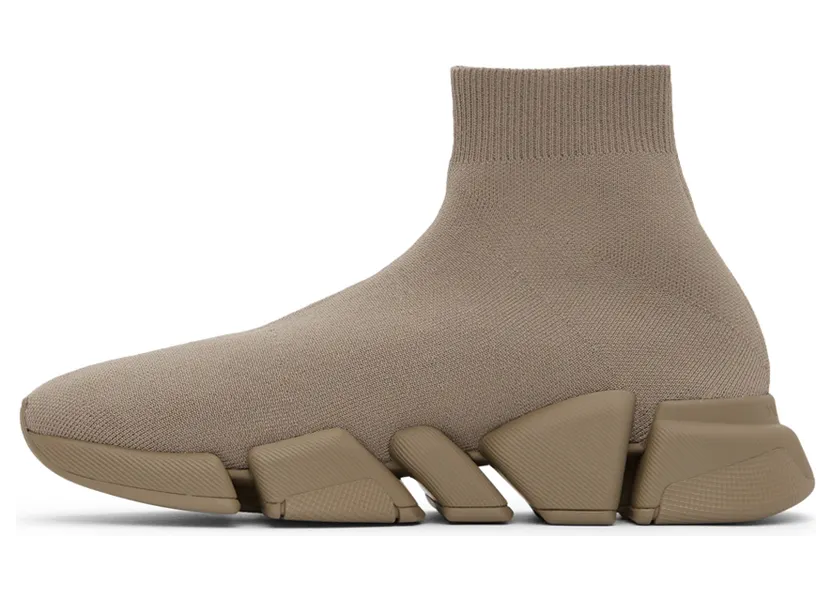 Balenciaga Taupe Speed 2.0 Sneakers (617239-W2DB1-9911) (3)