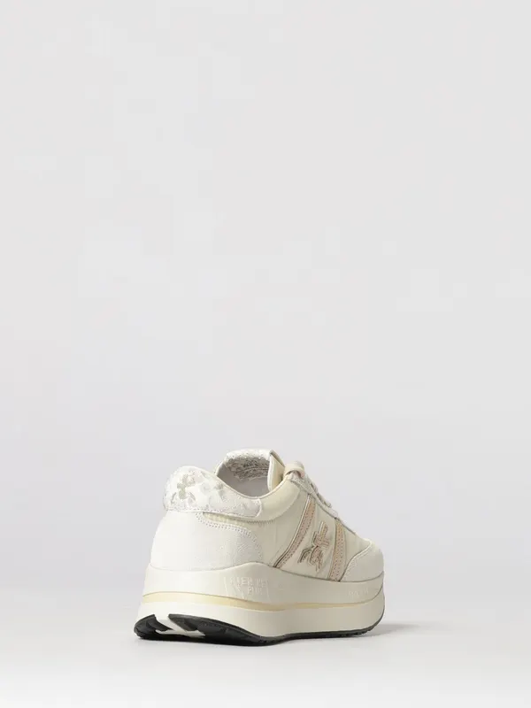 Premiata Bethcoin Suede and Mesh Sneakers White (BETHCOIN8145) (2)