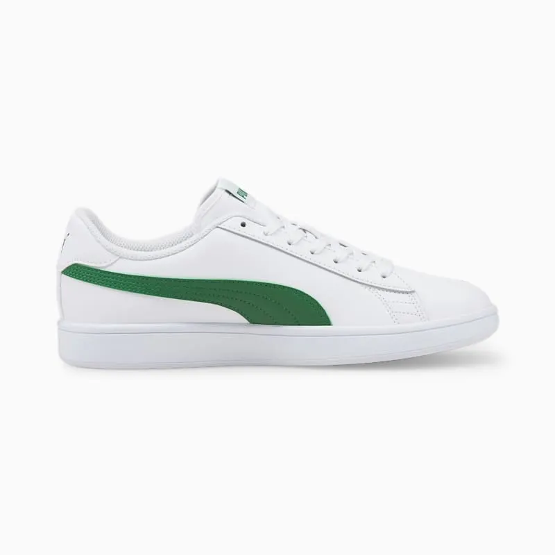 Puma Smash v2 leren White/Green (365215-03)