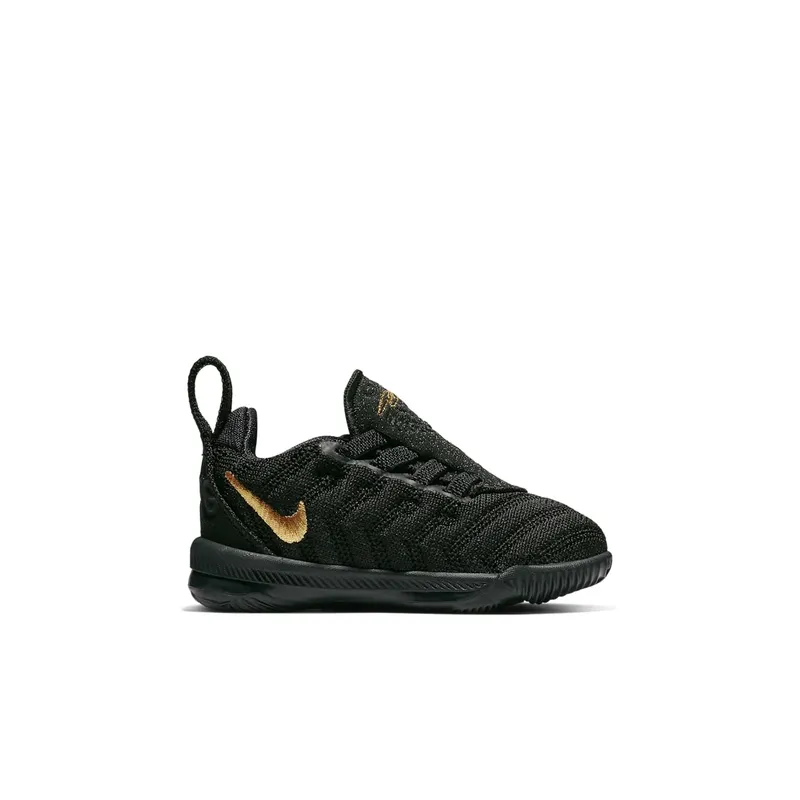 Nike LeBron 16 I’m King (TD) Black/Metallic Gold (AQ2468-007)