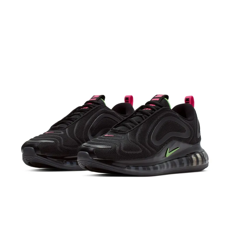 Nike Air Max 720 Big Logos Black Black/Hyper Pink-Scream Green (CQ4614-001)