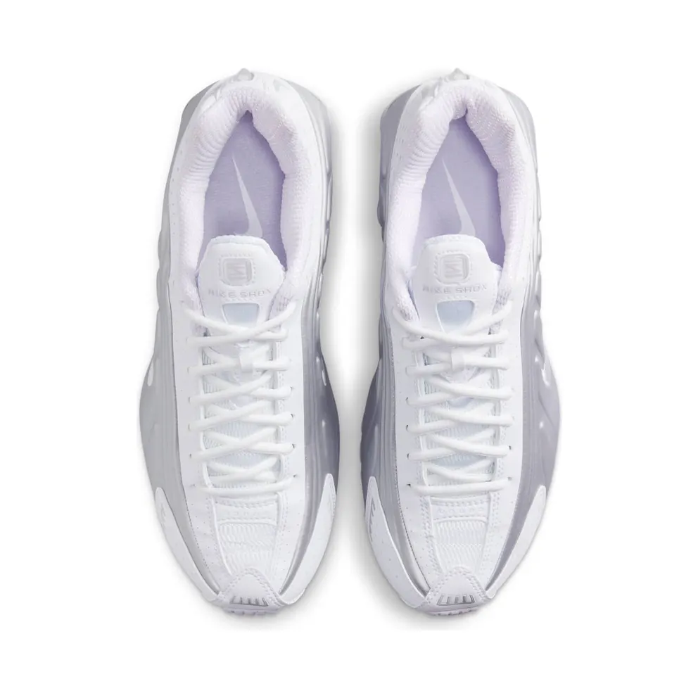 Nike Shox R4 White/Metallic Platinum/Platinum Tint/Barely Grape (HF5076-100)