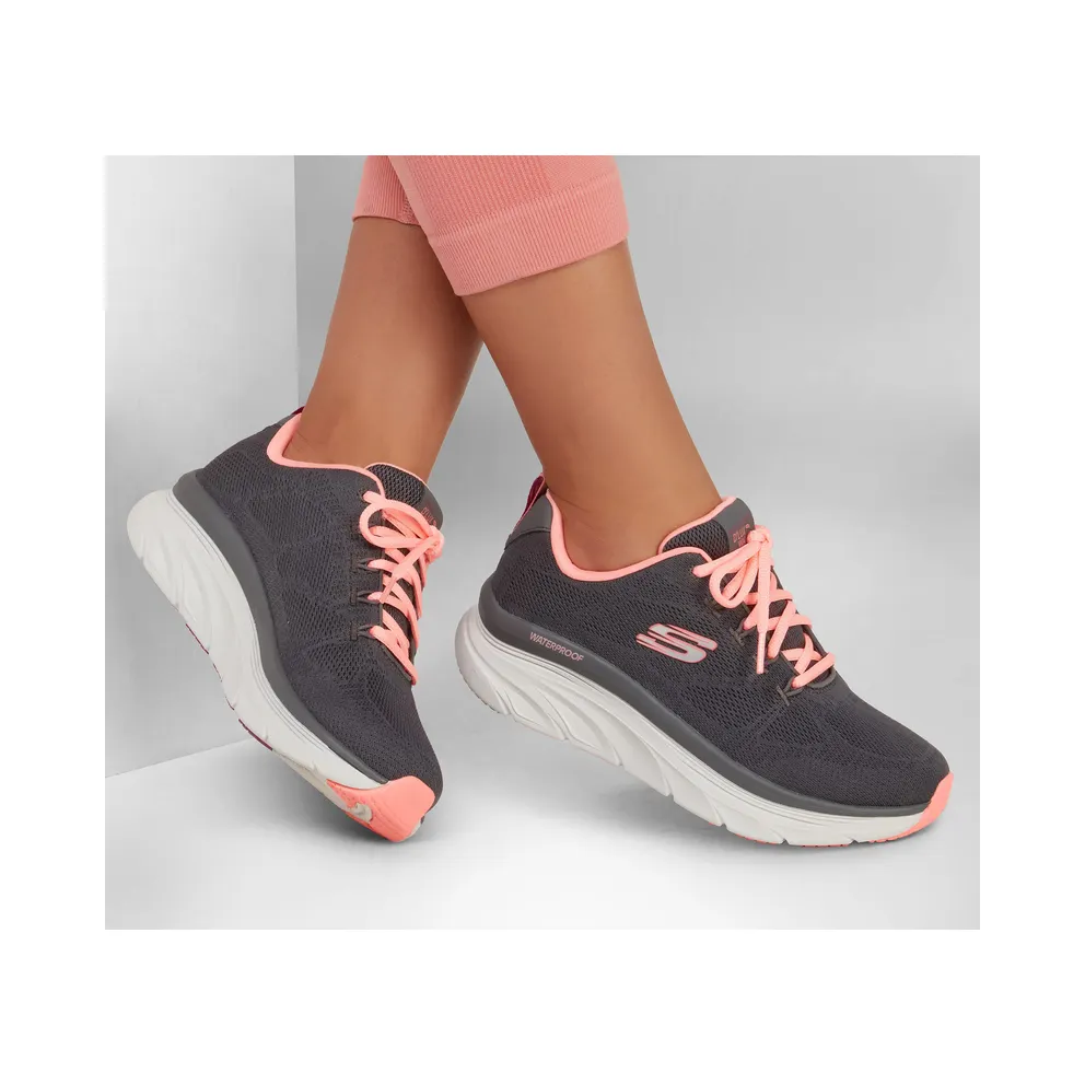 Skechers Relaxed Fit: D’Lux Walker – Get Oasis – Houtskool / Coral – “Grey” (149810 CCCL)