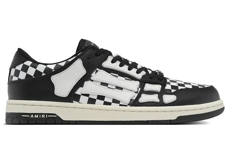 AMIRI Skel Top Low Checkered Black White (AMFOSR1032-099)