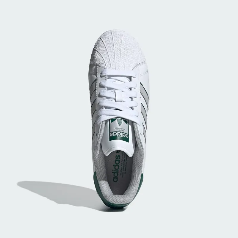 adidas Superstar XLG Cloud White / Grey Two / Collegiate Green (IE0763)