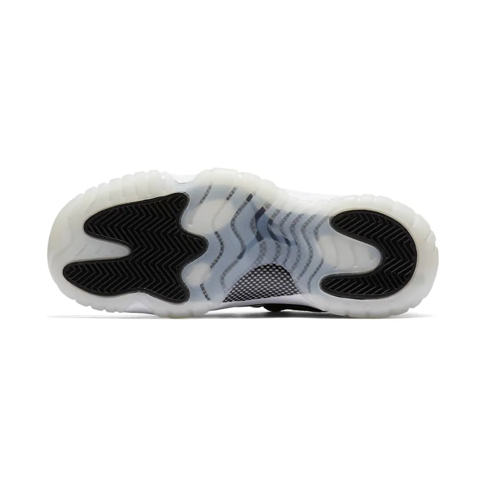 Jordan 11 Retro Low Barons (GS) Black/Metallic Silver-White (528896-010)