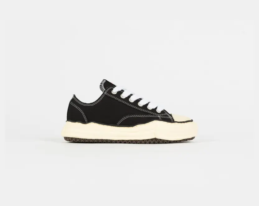 Maison Mihara Yasuhiro Peterson OG Sole Canvas Low Black White (A09FW733-BLK)