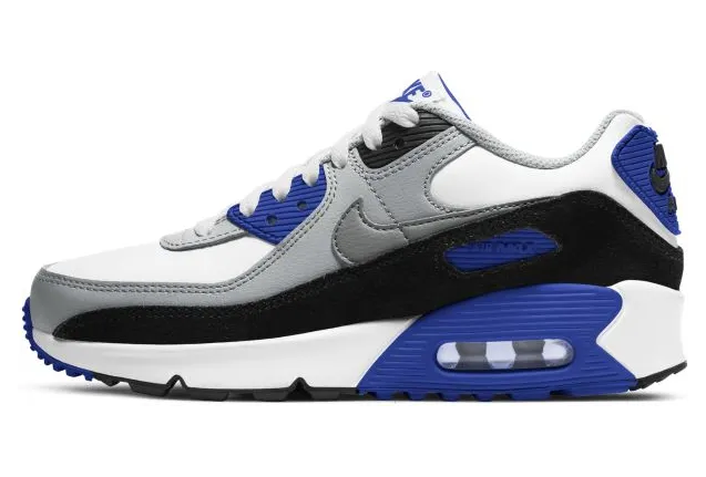 Nike Air Max 90 LTR GS White Grey Blue (CD6864-103)