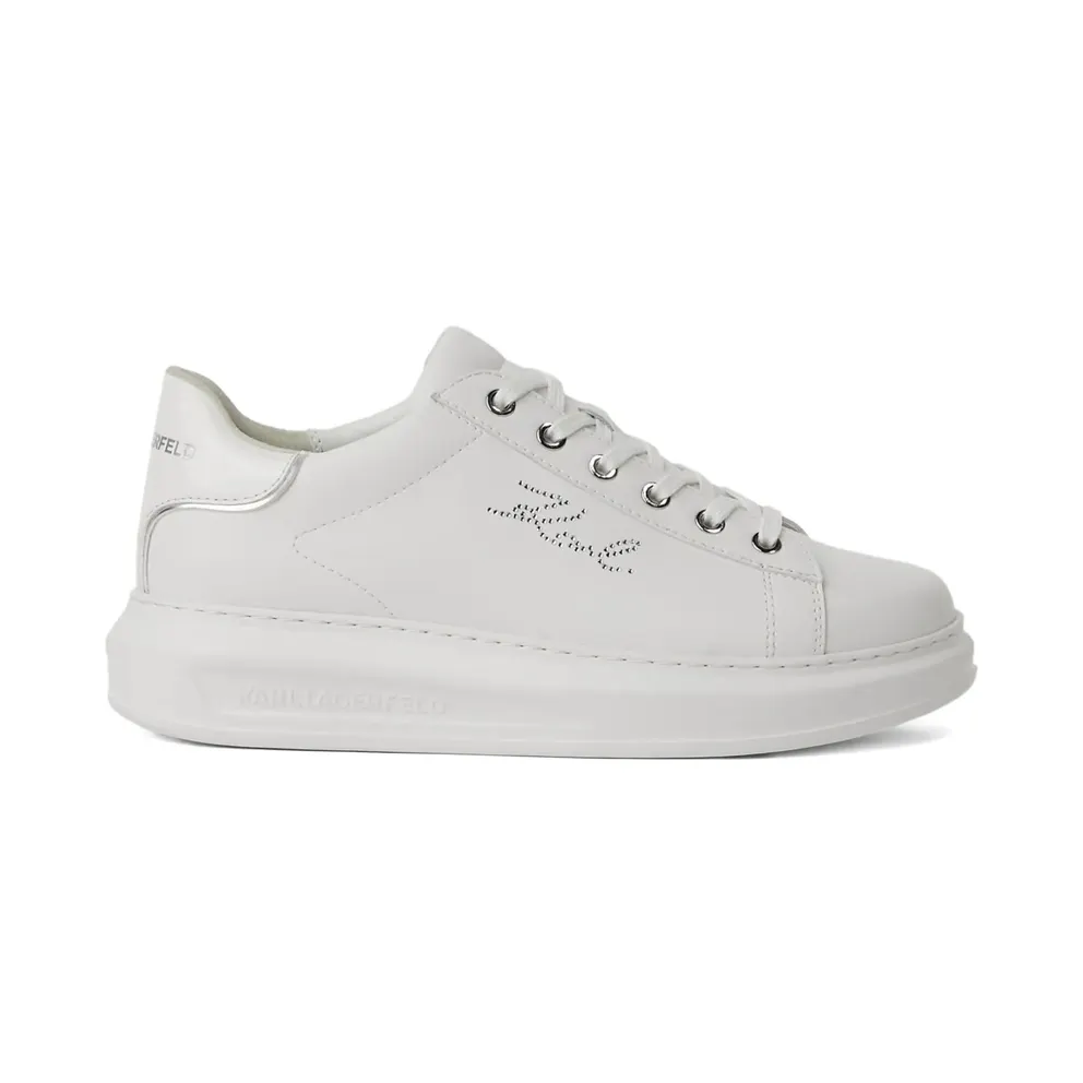 Karl Lagerfeld Kapri Sneakers mit Strass – Weiß (KLL62518109)