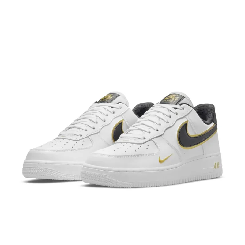 Nike Air Force 1 07 LV8 Double Swoosh White Metallic Gold (DA8481-100)