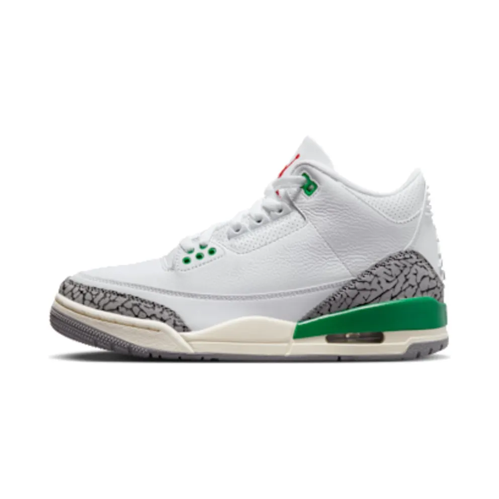Air Jordan 3 Retro White/Lucky Green/Cement Grey/Varsity Red (CK9246-136)
