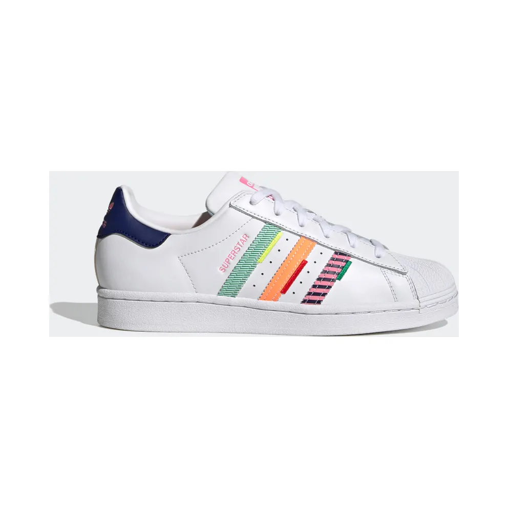 adidas Superstar Schuh Cloud White / Night Sky / Green (GW9783)