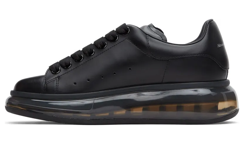 Alexander McQueen Black Clear Sole Oversized Sneakers (611698 WHX98) (3)