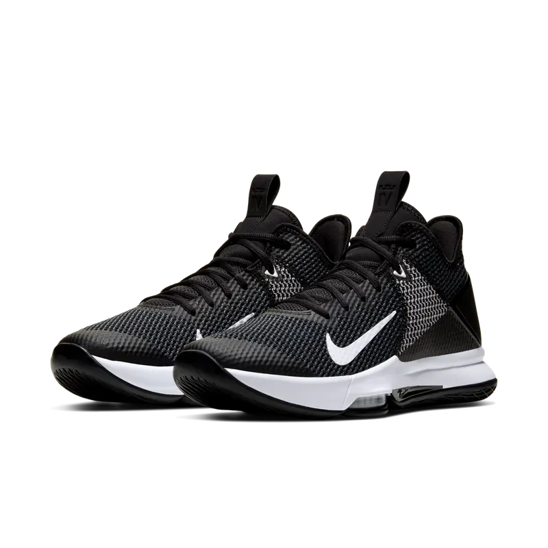 Nike LeBron Witness 4 Black Black/White-Photo Blue-Black (BV7427-001)