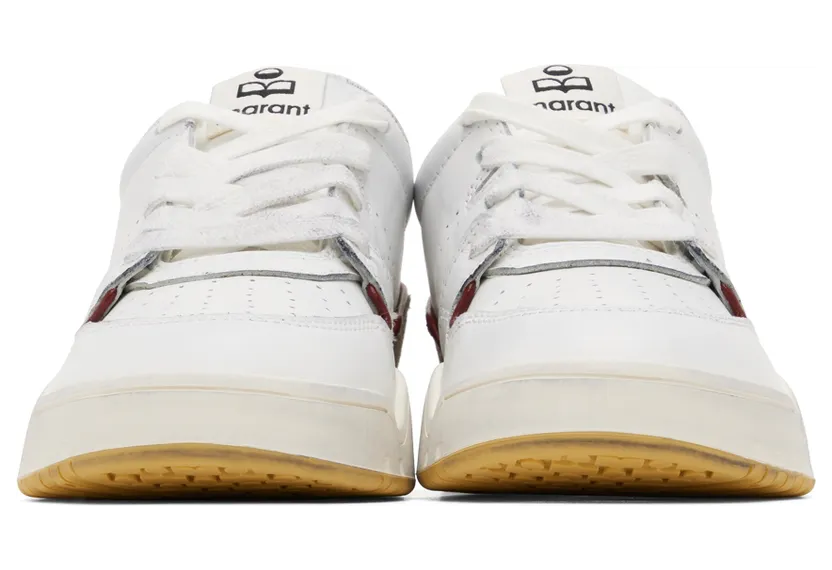 Isabel Marant White & Yellow Leather Emreeh Sneakers (22PBK0267-22P053S) (2)