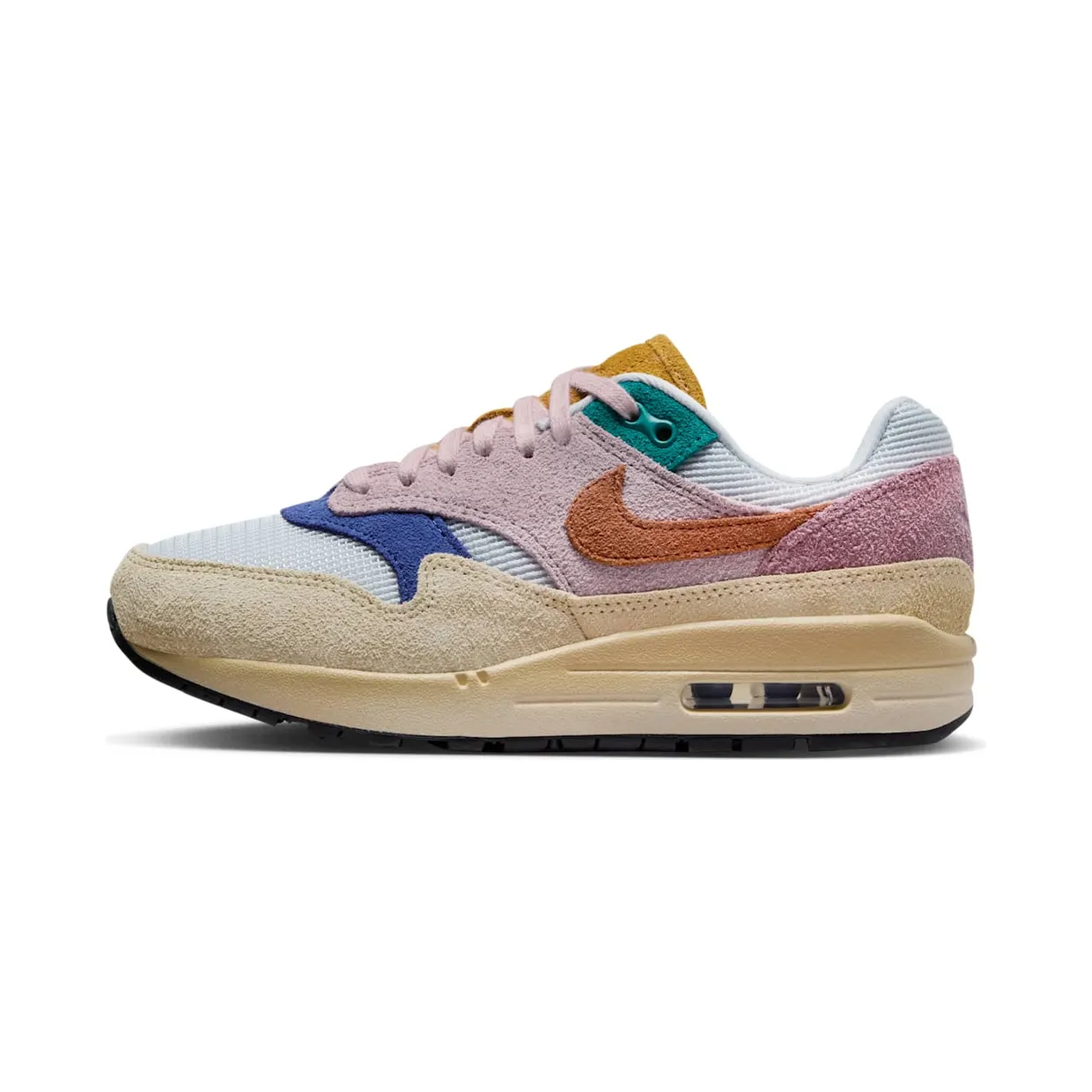Nike Air Max 1 “Tan Lines” (FN7200-224): zes kleuren in de naam, en toch geen drukte