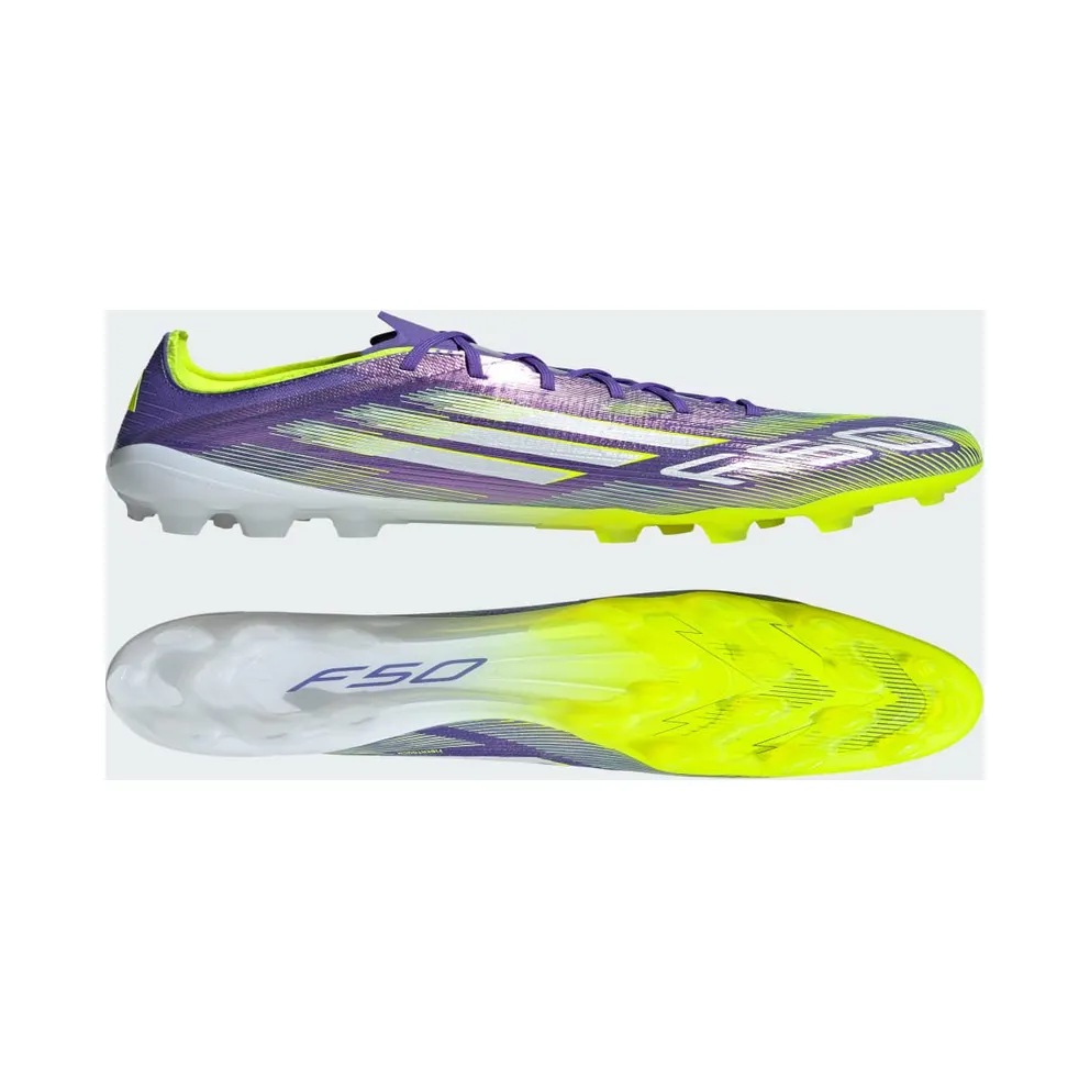 adidas F50 Elite 2g/3g Artificial Grass Boots “Purple Rush / Cloud White / Lucid Lemon” (JH7639)