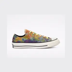 Converse Chuck 70 Low ‘Glen Plaid Tie Dye’ Beige/Multi/Black (168879C)