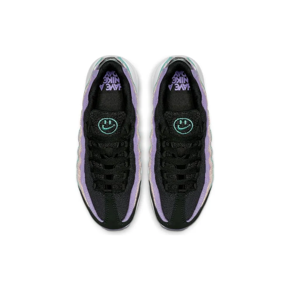 Nike Air Max 95 Have a Day (GS) Black/White-Hyper Jade-Bleached Coral (CI5645-001)