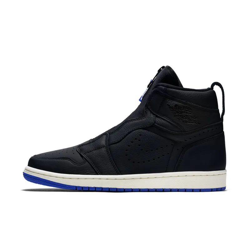 Jordan 1 Retro High Zip Black Hyper Royal Black/White-Sail-Hyper Royal (AR4833-001)