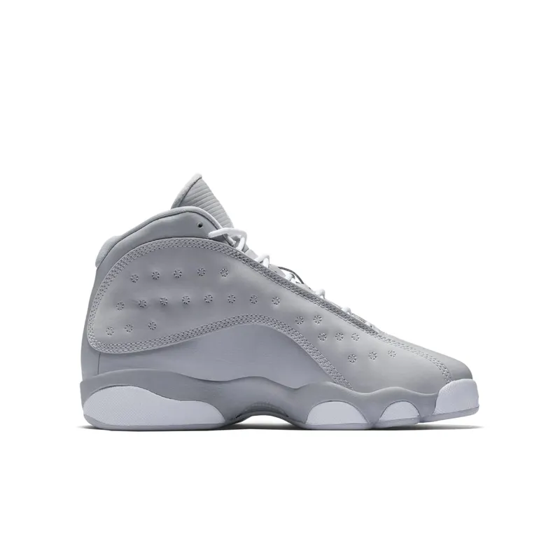 Jordan 13 Retro Wolf Grey Deadly Pink (GS) (439358-018)