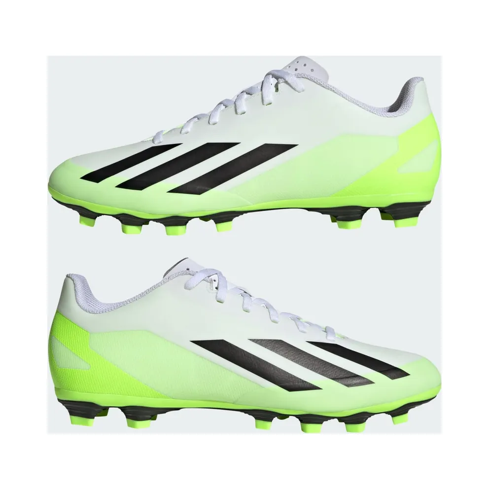 adidas X Crazyfast.4 FG Cloud White Core Black Lucid Lemon (HQ4535)