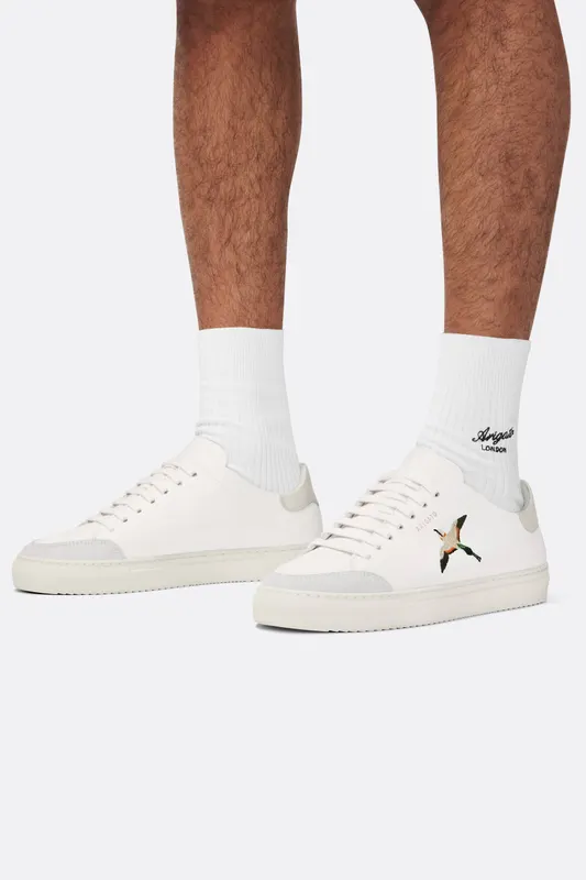 Axel Arigato Clean 90 B Bird Sneaker “White,Beige” (F1739001)