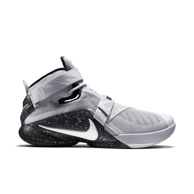 LeBron Soldier 9 Wolf Grey/Black-White (749490-010)