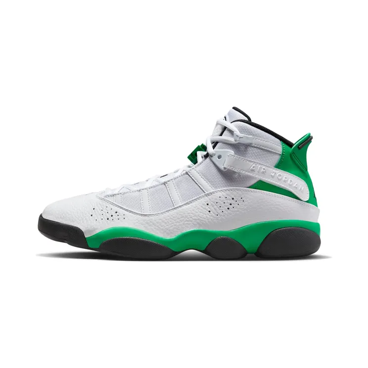 Jordan 6 RINGS “White / Black / Lucky Green” (322992-131)