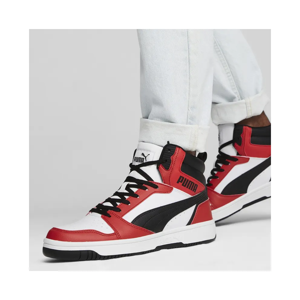 Puma Rebound “Puma White / Puma Black / For All Time Red” (392326_04)