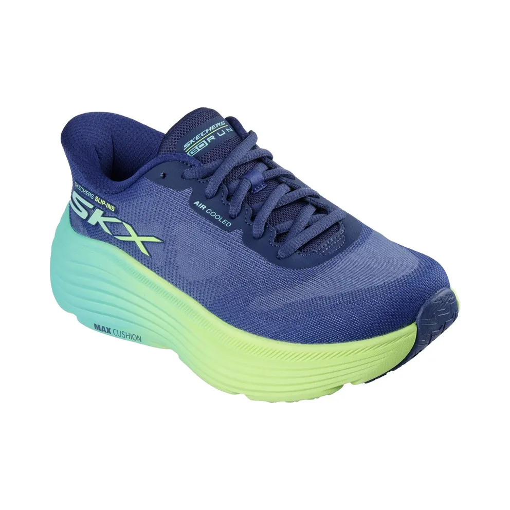 Skechers Slip-ins: Max Cushioning Endeavour – Hallandale Sneaker Marine/Limoen